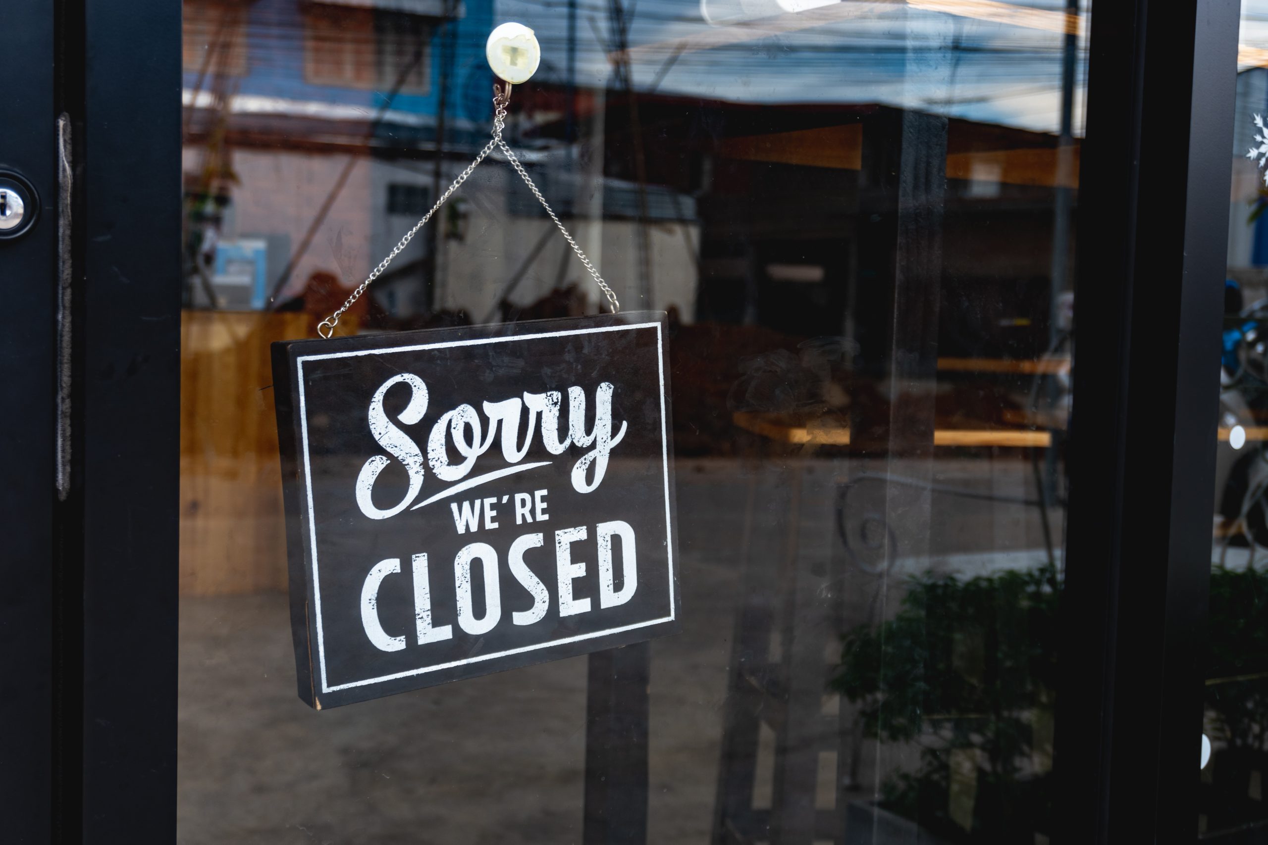 "sorry,We're,Closed",Message,Board,On,A,Window